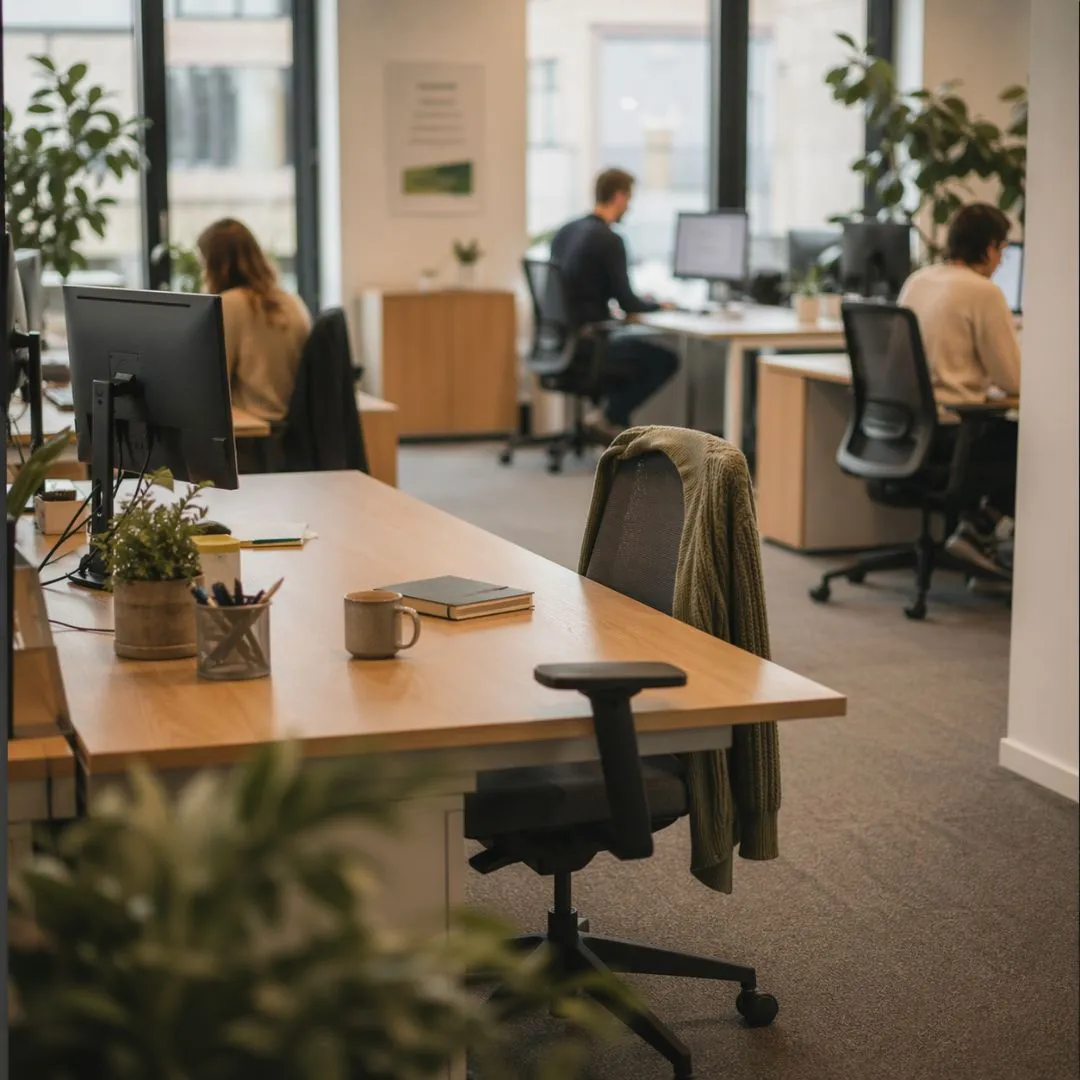 Lege werkplek door uitval wegens stress of burn-out