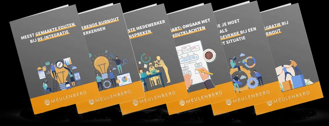 Volledige burn-out toolkit voor leidinggevenden, overzicht van alle 7 documenten